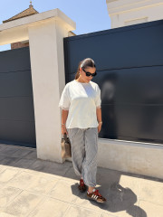 Pantalon globo cuadros vichy