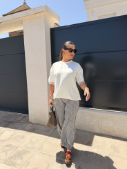 Pantalon globo cuadros vichy