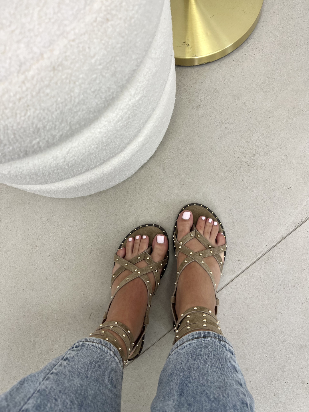 sandalia Maria beige