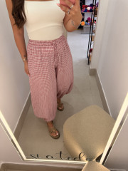 Pantalon boho vichy