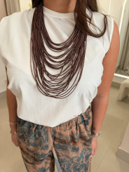 Collar hilo metalico multiple