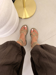 sandalia Maria beige