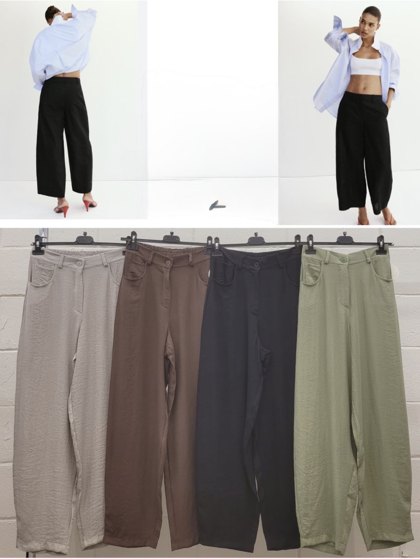 Pantalon sara lino