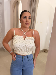top crop flores amarillo