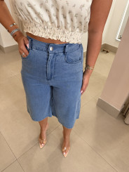 Bermuda fluida denim