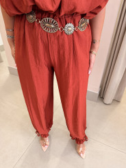 Pantalon globo detalle lazada