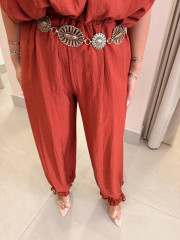 Pantalon globo detalle lazada