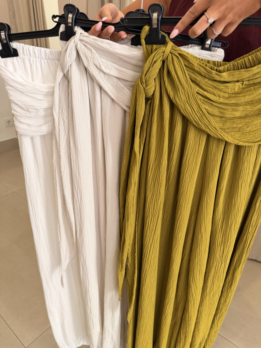 Pantalon bambula detalle brillo