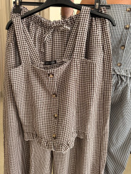 Pantalon vichy estilo boho