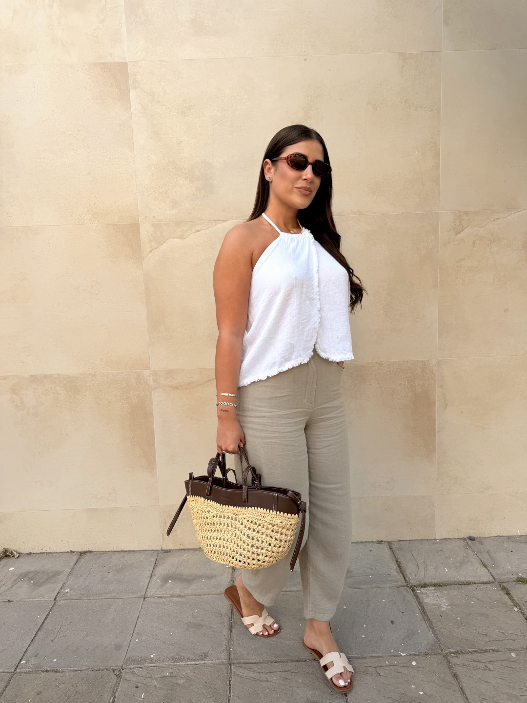 Pantalon sara lino