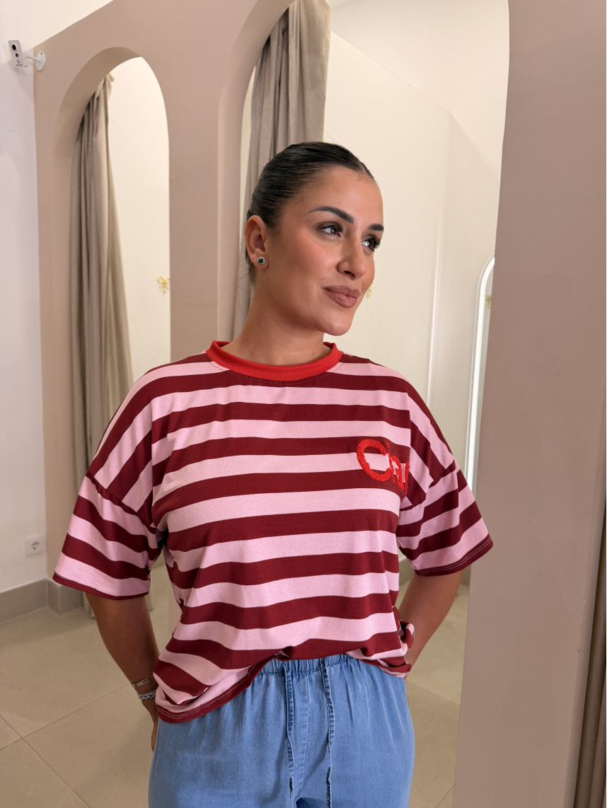 Camiseta rayas ciao