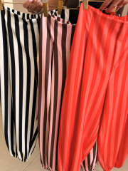 pantalon bicolor globo