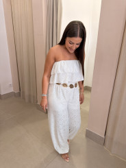 pantalon globo perforado