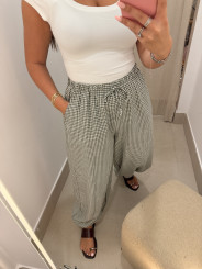 Pantalon vichy estilo boho