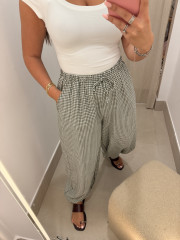 Pantalon vichy estilo boho