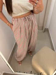 pantalon lino rayas