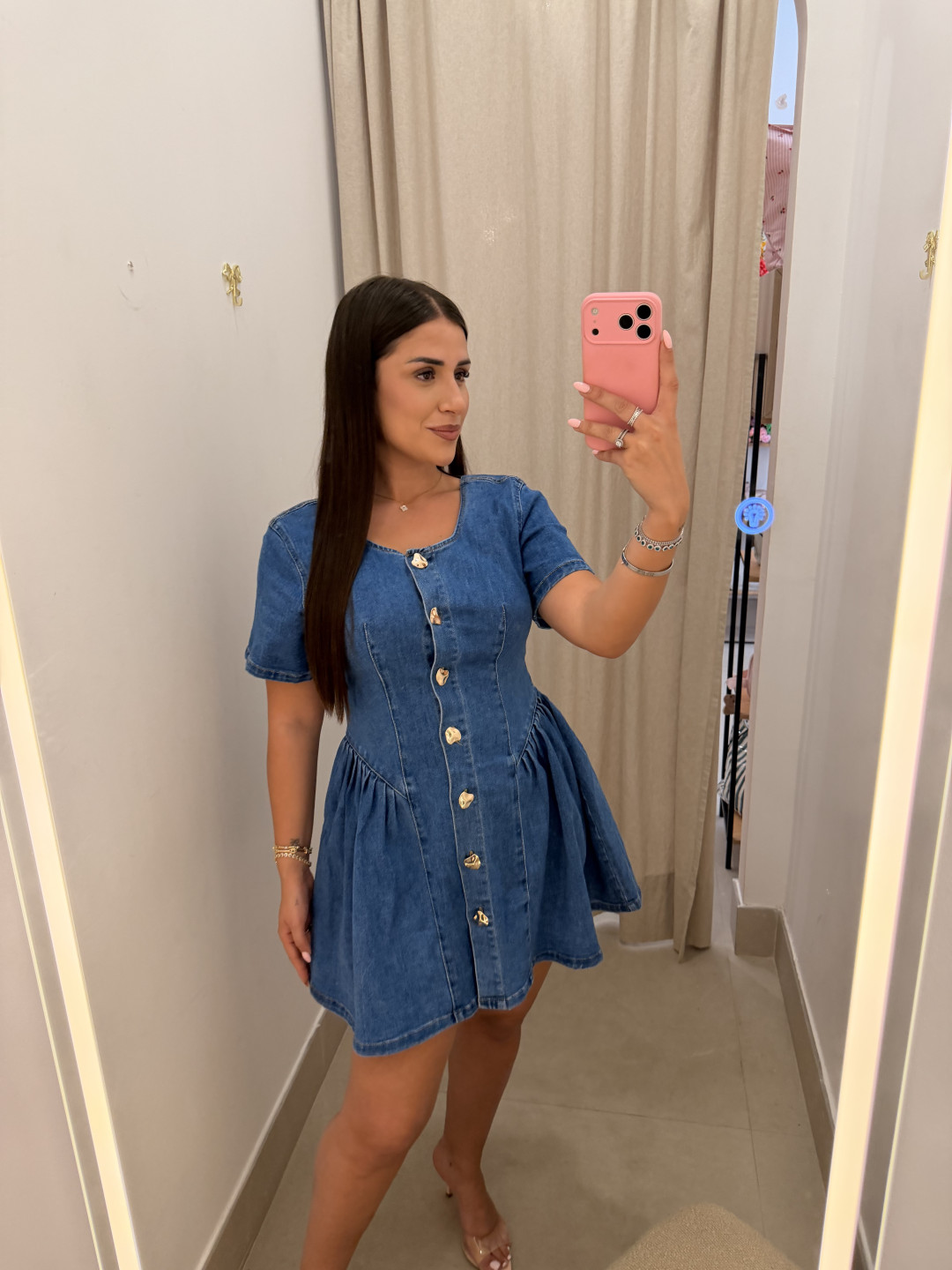 Vestido vaquero detalle botones