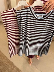 camiseta hombreras rayas