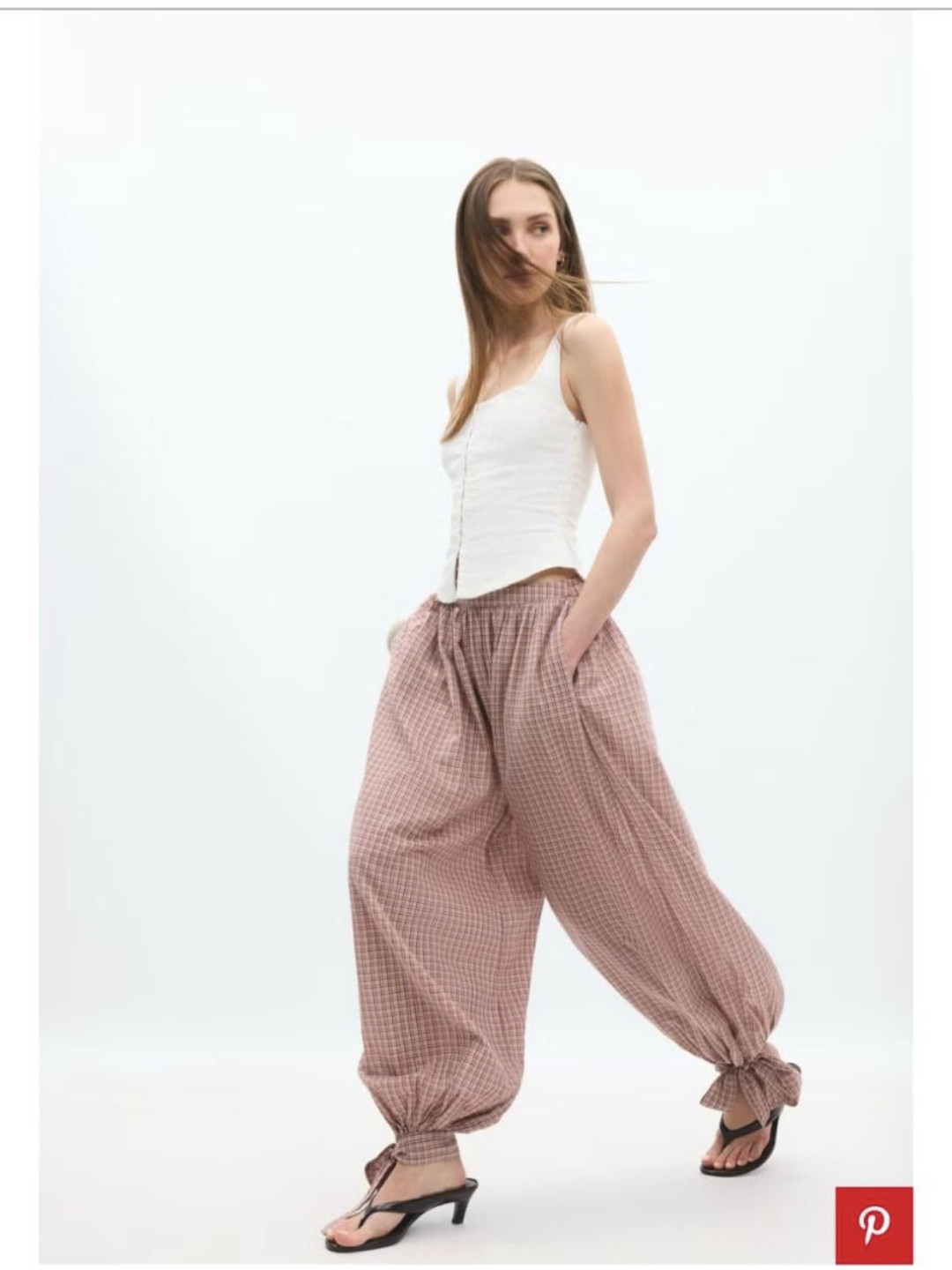 pantalon globo cuadros