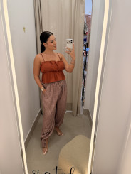 pantalon globo cuadros