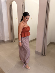 pantalon globo cuadros