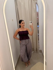 pantalon boho vichy