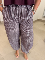 pantalon boho vichy