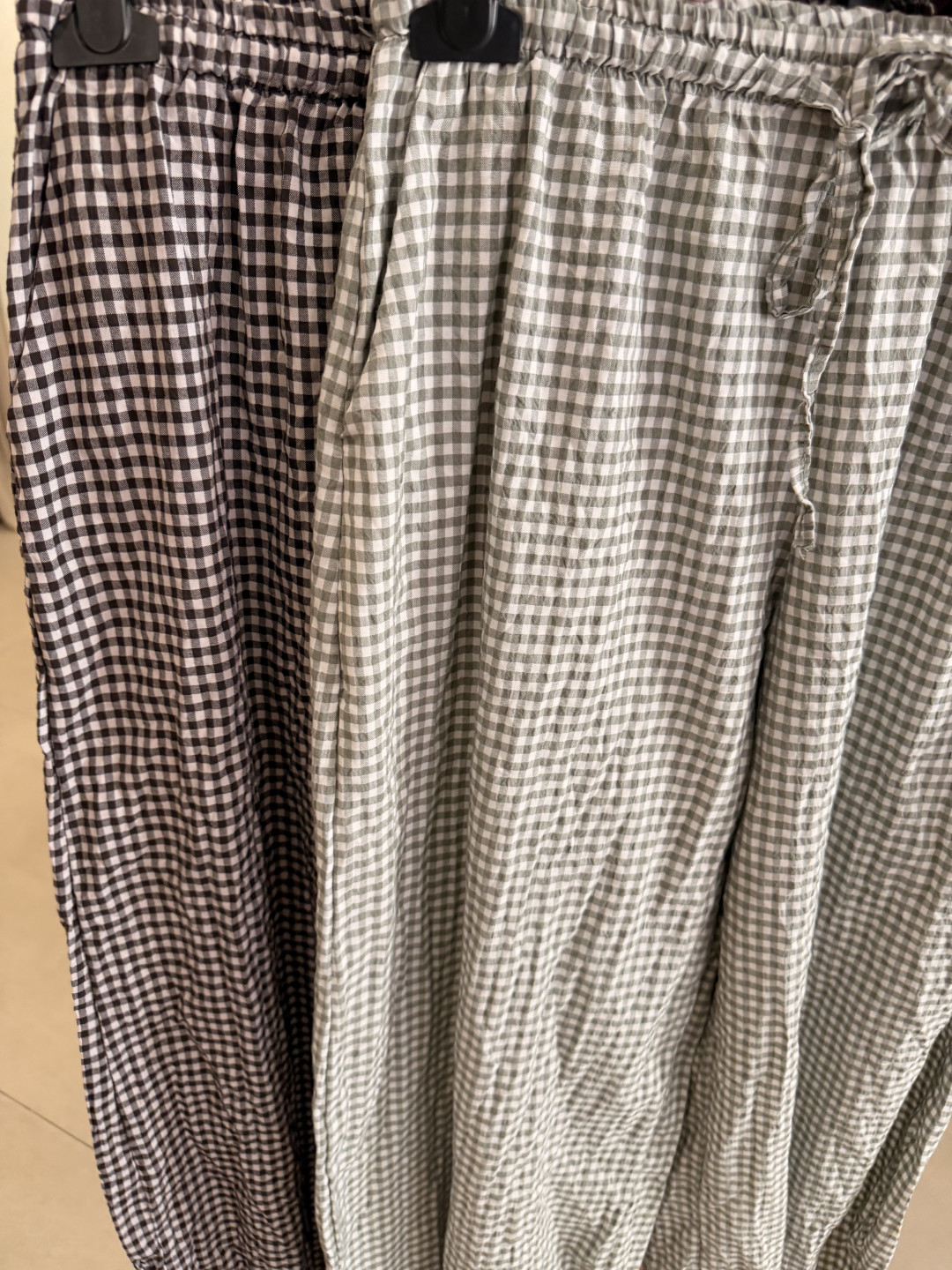 pantalon boho vichy