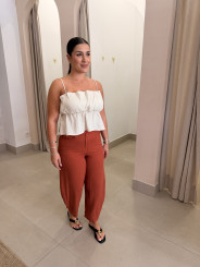 Pantalon sara lino