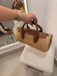 Bolso bowling marron