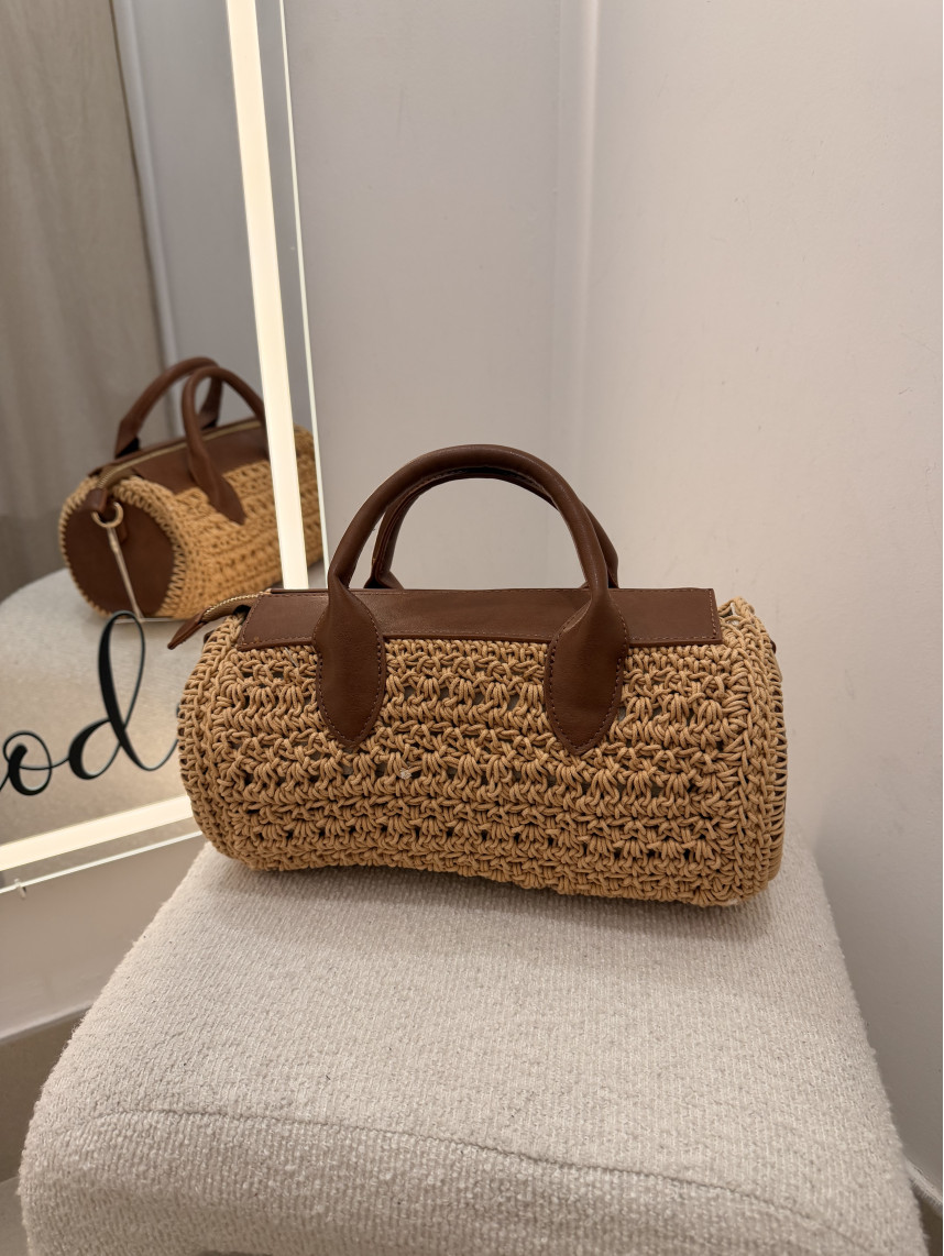 Bolso bowling marron