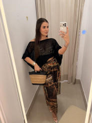 Top hilo negro