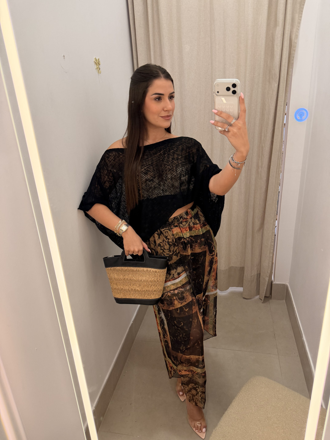 Top hilo negro