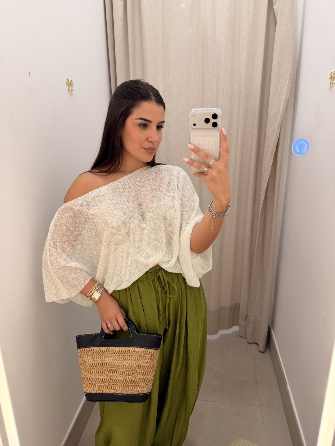Top hilo blanco