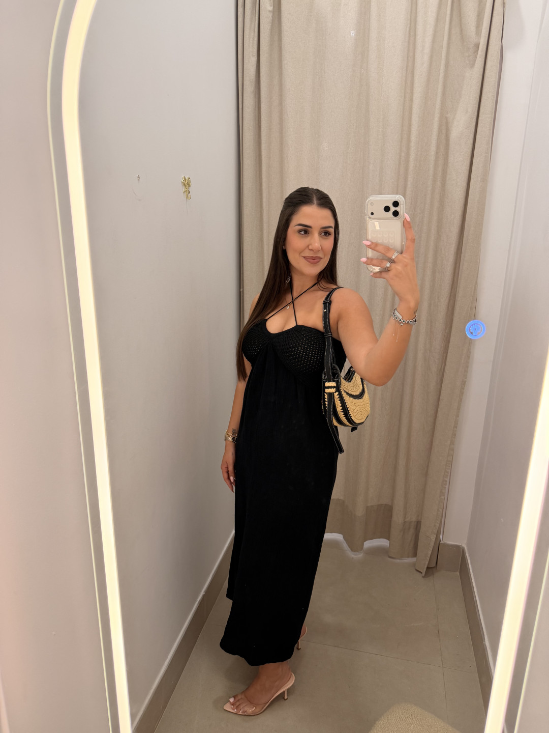 vestido detalle crochet