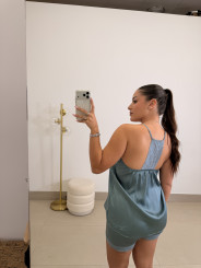 Pijama lencero satinado