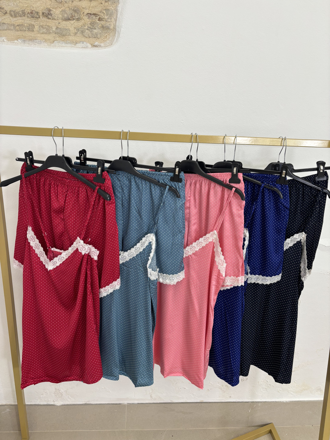 Pijama lencero lunar