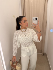 Top encaje blanco