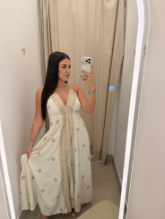 Vestido tipo pañuelo denim 5059
