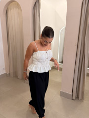 Pantalon carmen globo detalle lazo