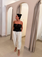 Pantalon carmen globo detalle lazo