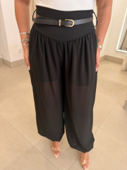 Pantalon globo semitransparente ( incluye cinturon)