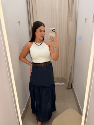 Falda boho larga ( incluye cinturon)