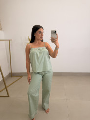 Pijama detalle encaje TRESS