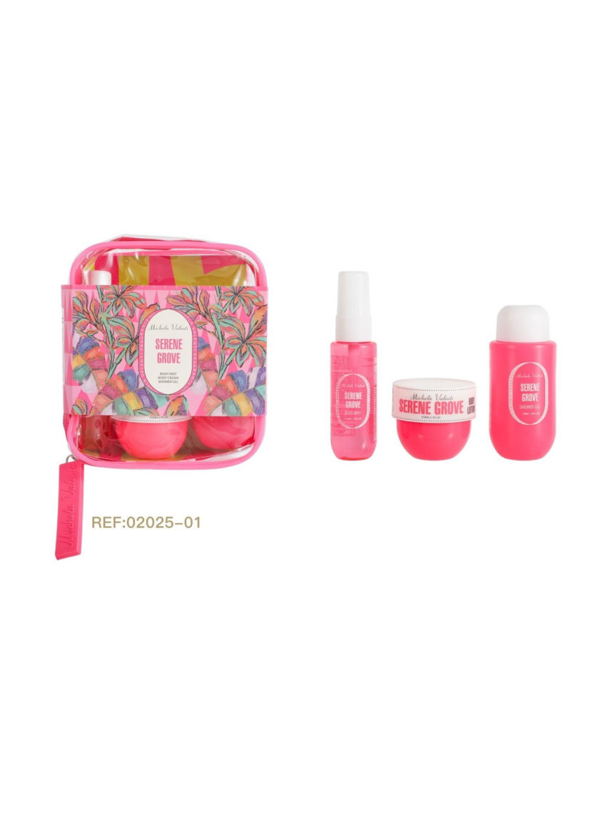 ESTUCHE FRUITY SYMPHONY MICHELA VALENTI ROSA OSCURO