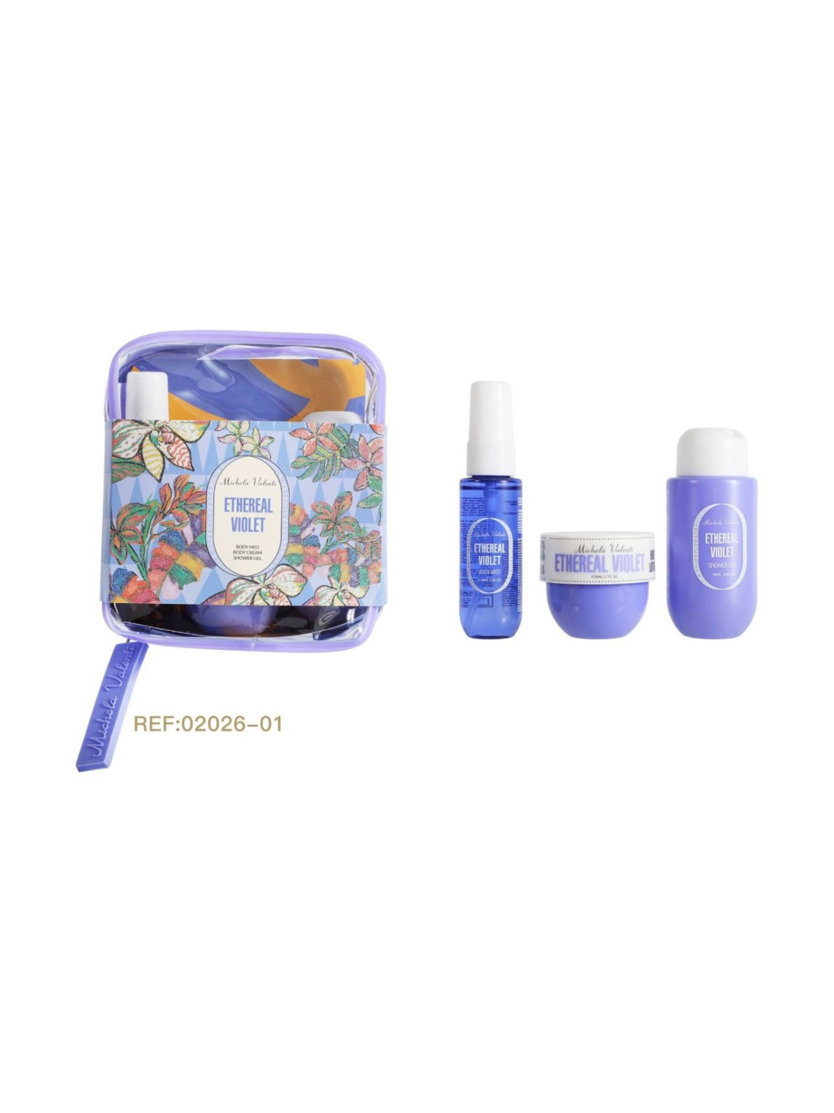 ESTUCHE FRUITY SYMPHONY MICHELA VALENTI MORADO