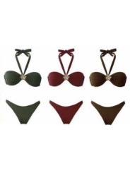 Bikini Detalle Flor dorada J0018