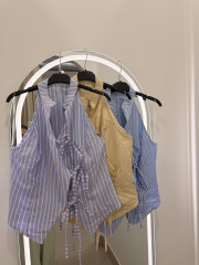 Camisa rayas detalle lazos