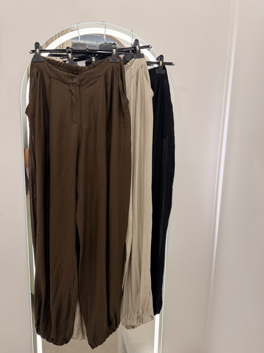Pantalon bambula tipo balloon
